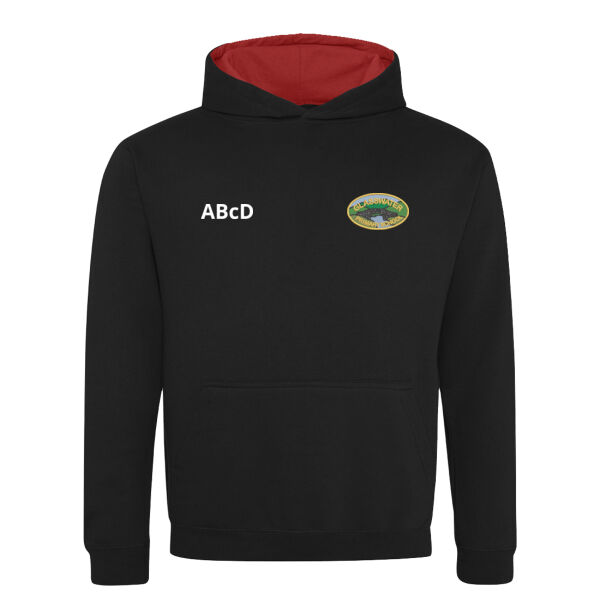 Glasswater PS Leavers Hoodie - Black/Red (kids sizing) Thumbnail