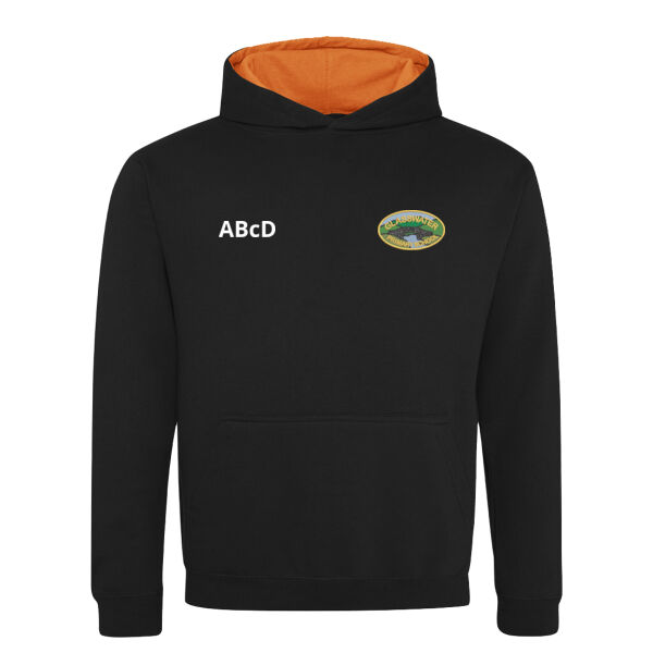 Glasswater PS Leavers Hoodie - Black/Orange (kids sizing) Thumbnail
