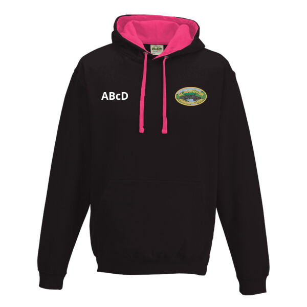 Glasswater PS Leavers Hoodie - Black/Pink (adult sizing) Thumbnail